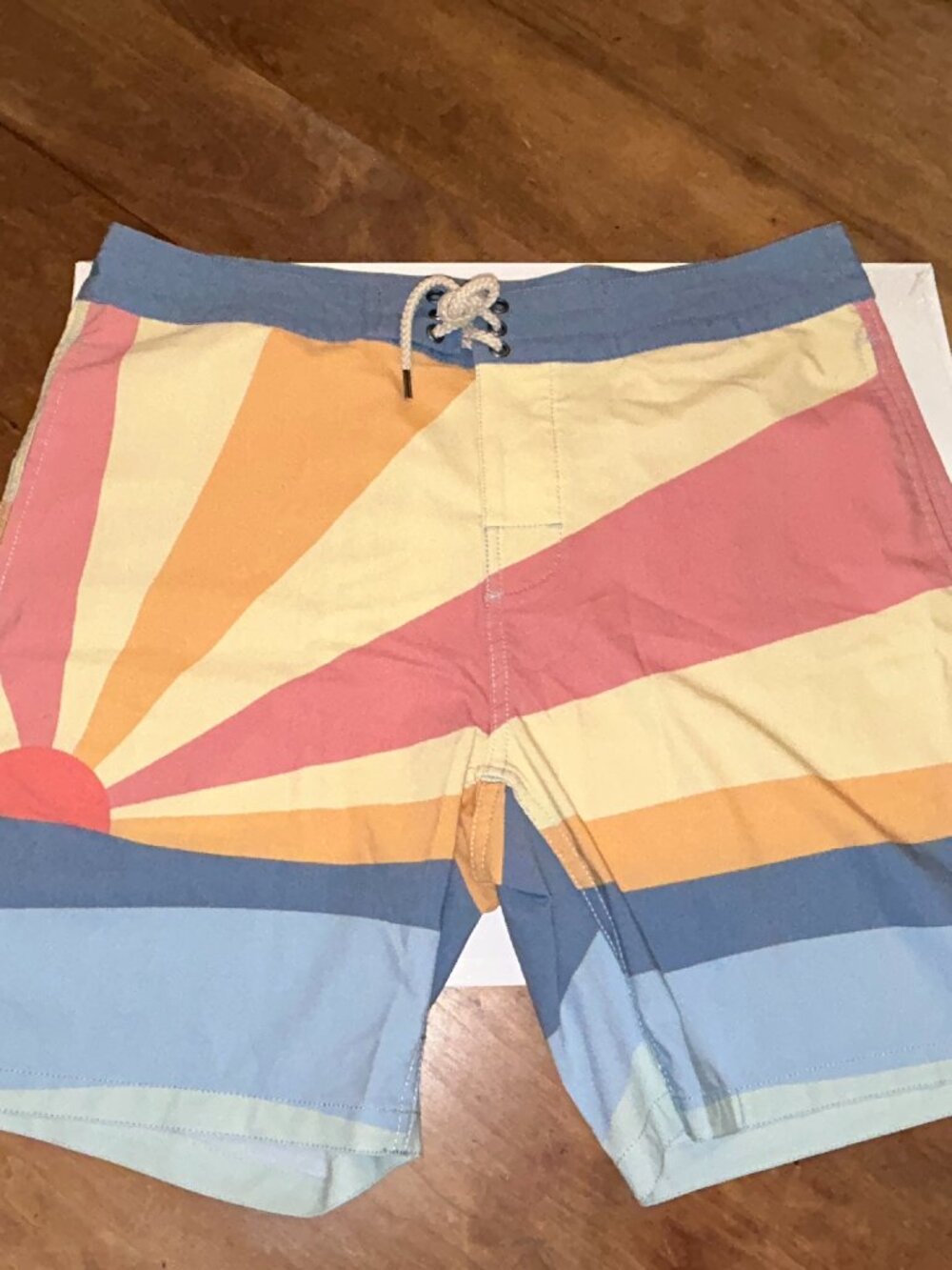 Faherty Swim Trunks Color Block, Sz 33, Men, 7" inseam
